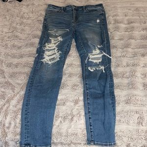 American eagle super high rise jeggings